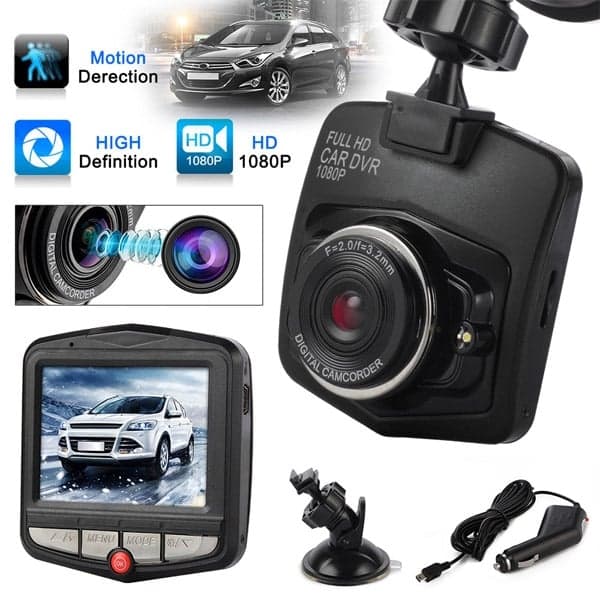 Bilkamera/Dashcam 2,4" skärm (Full HD 1080)