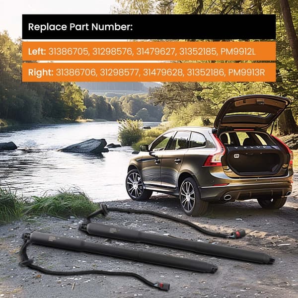 Power Hatch Lift Support, Kompatibel med Volvo XC60, Holdbart Stålmateriale, Direkte Erstatningsdesign