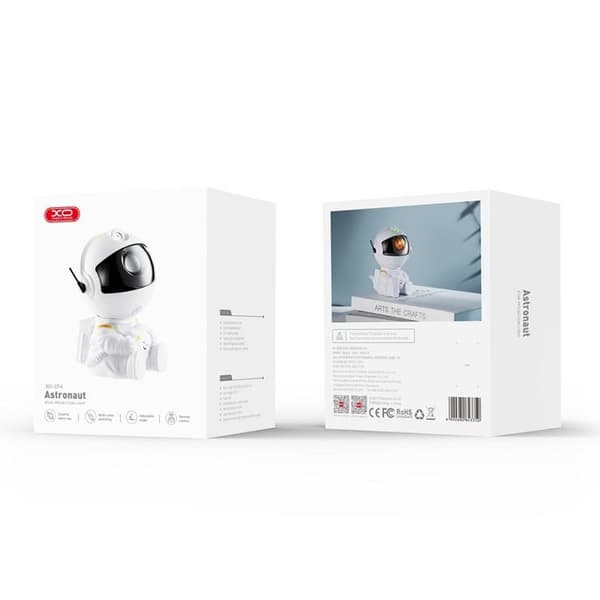 XO Projektor LED Astronaut Stjärna och Galaxer CF4 - Vit