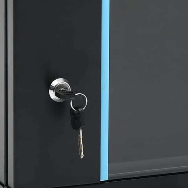 vidaXL Nettverksskap 9U veggmontert 19" IP20 600x450x510 mm
