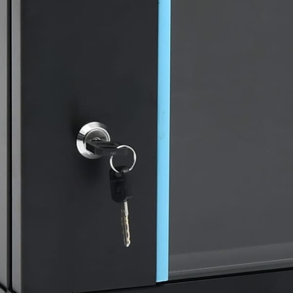 vidaXL Nettverksskap 12U veggmontert 19" IP20 600x600x640 mm