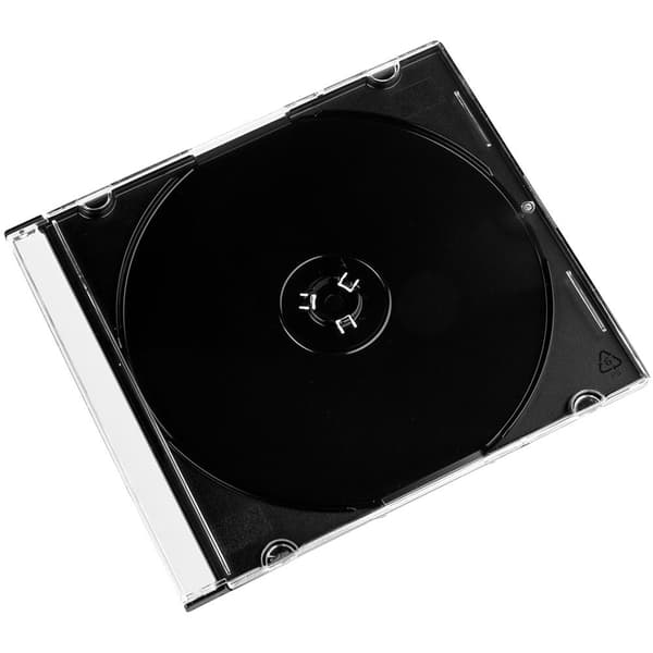 Hama Cd Box Slim 100 Units Musta