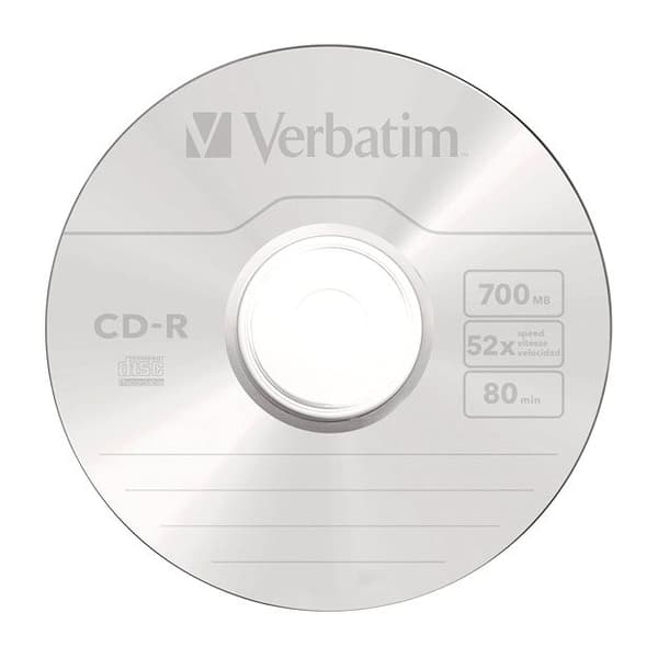 Verbatim Hastighed Azo Cd-r 700mb 52x 50 Enheder Flerfarvet