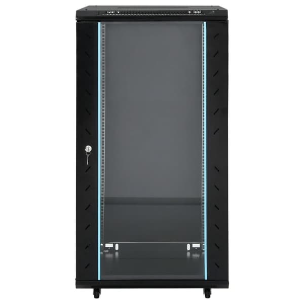 vidaXL 22U Verkkolaitekaappi kääntyvät jalat 19" IP20 60x60x120 cm