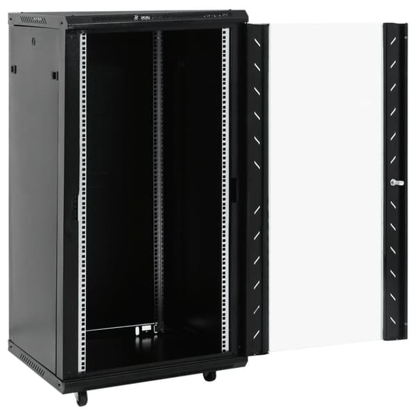 vidaXL 22U Verkkolaitekaappi kääntyvät jalat 19" IP20 60x60x120 cm