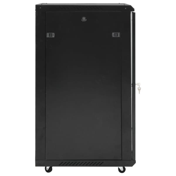 vidaXL 18U Verkkolaitekaappi kääntyvät jalat 19" IP20 60x60x100 cm