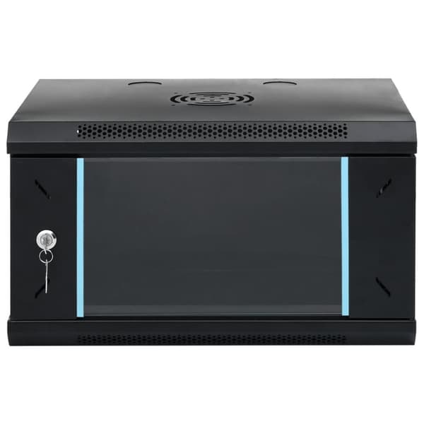 vidaXL 6U Nätverksskåp väggmonterat 19" IP20 53x40x30 mm