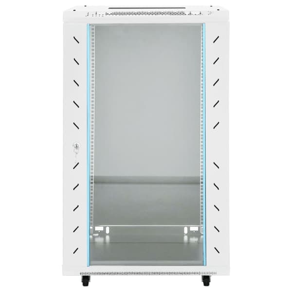 vidaXL netværksskab med drejelige fødder 18U 19" IP20 60x60x100 cm