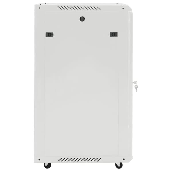 vidaXL netværksskab med drejelige fødder 18U 19" IP20 60x60x100 cm