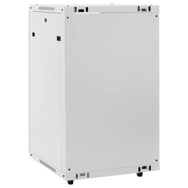 vidaXL netværksskab med drejelige fødder 18U 19" IP20 60x60x100 cm