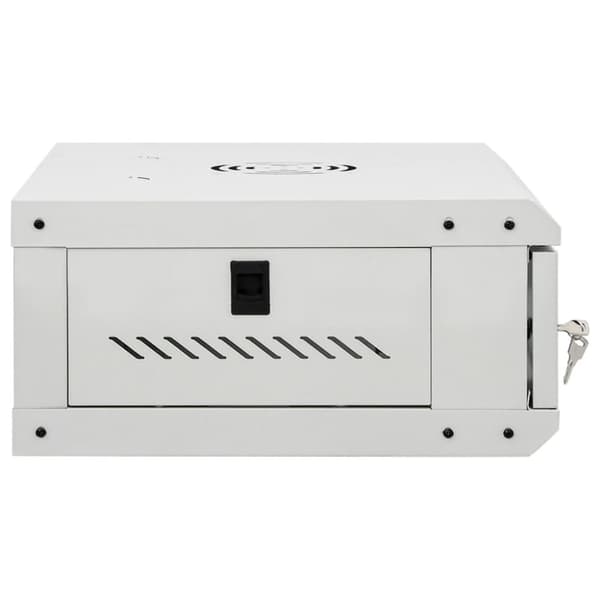 vidaXL 4U Seinäkiinnitettävä verkkolaitekaappi IP20 53x40x21 cm