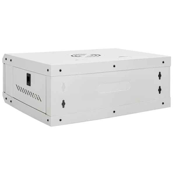 vidaXL 4U Seinäkiinnitettävä verkkolaitekaappi IP20 53x40x21 cm