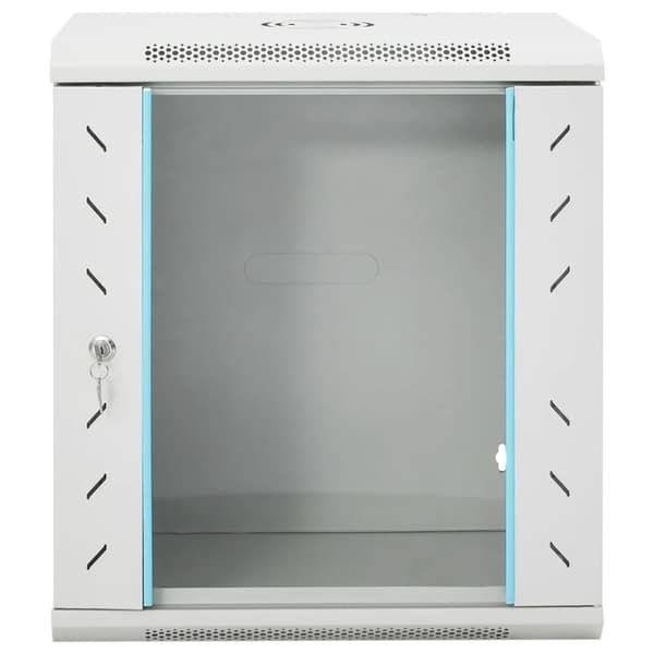 vidaXL 12U Nätverksskåp väggmonterat 19" IP20 53x40x60 mm