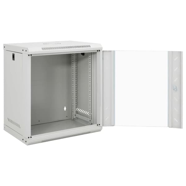 vidaXL 12U Nätverksskåp väggmonterat 19" IP20 53x40x60 mm