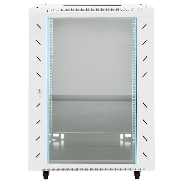 vidaXL netværksskab med drejelige fødder 60x45x86 cm 15U 19" IP20