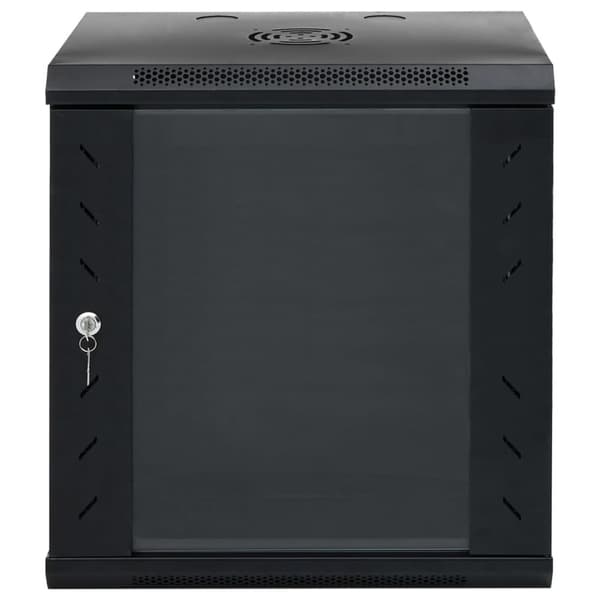 vidaXL 12U Nätverksskåp väggmonterat 19" IP20 53x40x60 mm