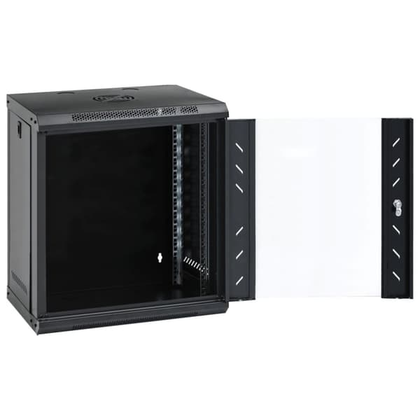 vidaXL 12U Nätverksskåp väggmonterat 19" IP20 53x40x60 mm
