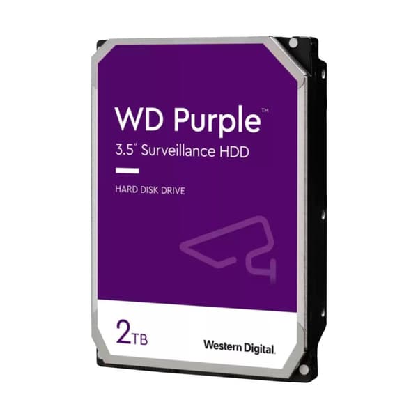 WesternDigital PURPLE 2TB WD23PURZ 64MB overvågningsdisk