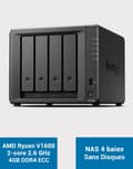 Miniatyrbild 1 av 6: Lagringsserver (NAS) - Synology - 4 fack - Ryzen R1600 Dual-Core