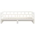 Miniatyrbillede 8 af 11: vidaXL daybed med udtræk 2x(90x200) cm massivt fyrretræ hvid