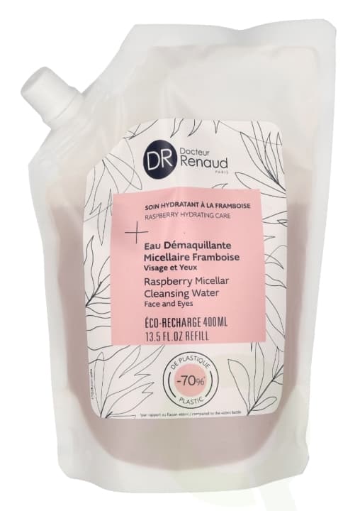 Dr. Renaud Raspberry Micellar Cleansing Water - Refill 400 ml Face And Eyes