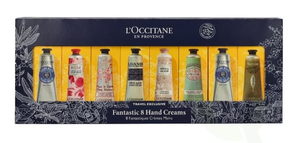 L'Occitane Fantastic 8 Hand Set 240 ml Verbena 30ml/Shea 30ml/Rose 30ml/Cherry Blossom 30ml/Lavender 30ml/Neroli 30ml/Almond 30ml/Shea 30ml