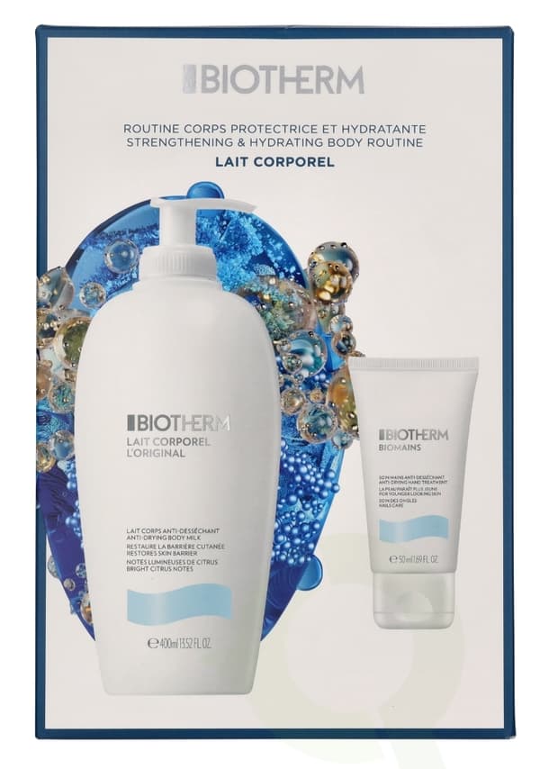 Biotherm Lait Corporel Duo Set 450 ml Body Lotion 400ml/Shower Gel 50ml
