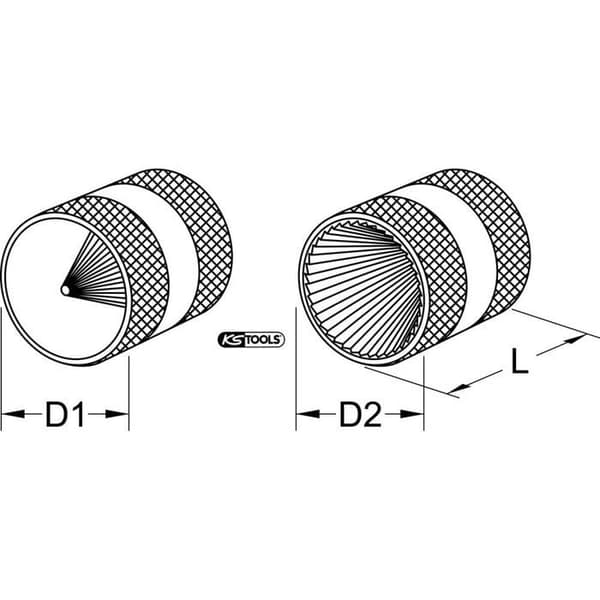 INOX-gradare - KS TOOLS - Ø 10-54 mm - Finbearbetningsverktyg - Hög kvalitet - Precision