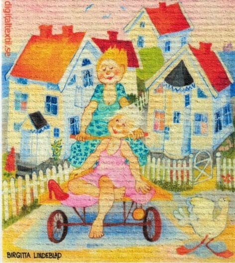 Dishcloth Summer Guests Birgitta Lindeblad