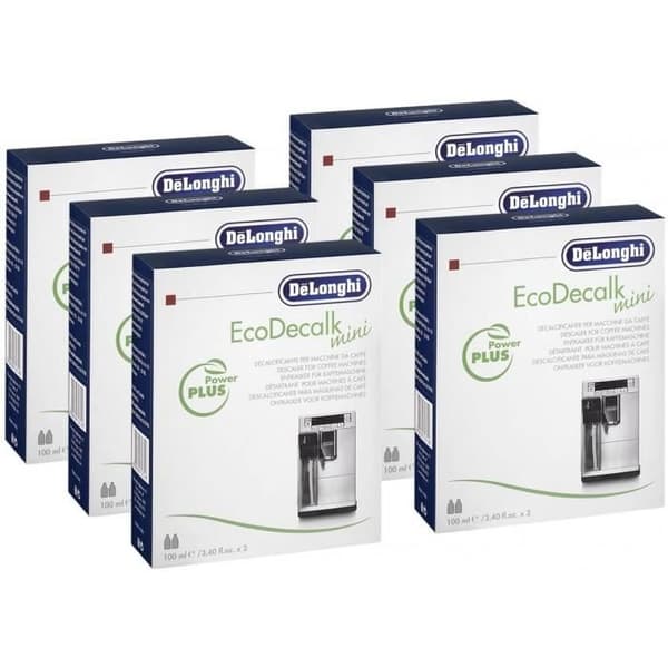 Set med 6 avkalkningsmedel DeLonghi (12 x 100 ml) för kaffemaskiner 5513296011*6
