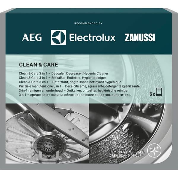 ELECTROLUX - Avkalkningsmedel, avfettningsmedel och hygienrengöringsmedel för LV och ML 3 i 1/6 påsar = 6 månaders underhåll - 9029799187