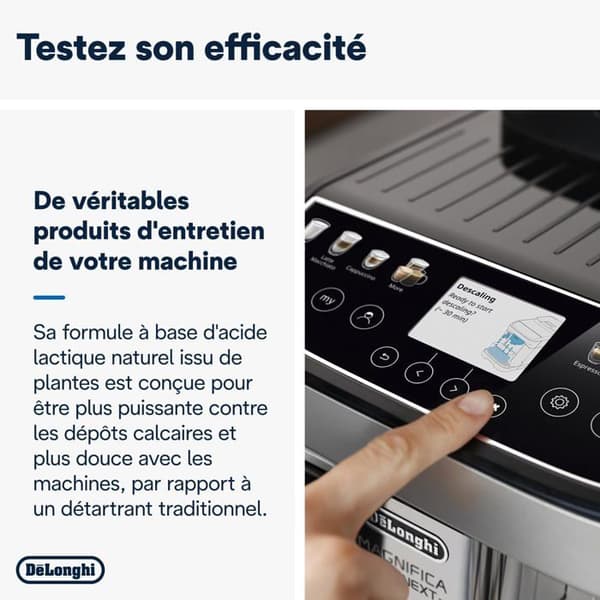 De'Longhi EcoDecalk Avkalkningsmedel DLSC500, 5 Doser av Avkalkning, Flaska med 5 Doser, 500ml