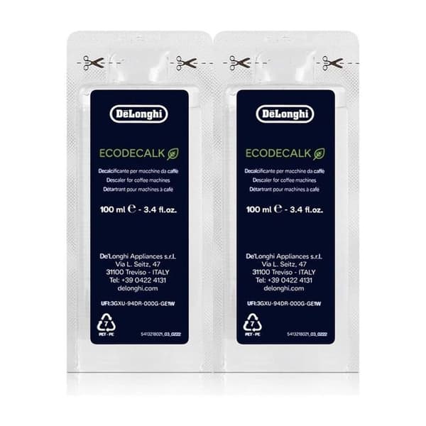 Förpackning med 2 - Naturlig avkalkare NOKALK 2x100ml Kaffebryggare, Kaffemaskin 5513296011 DELONGHI