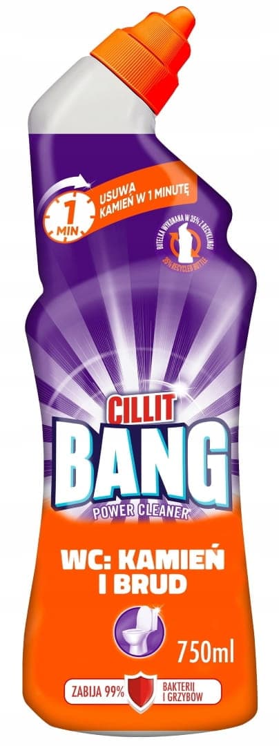 Cilit Bang WC-kalkinpoistogeeli 750 ml kalkinpoistoaine ja likanpoistoaine