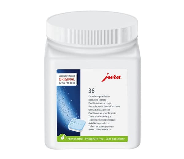 Afkalkningstabletter til Jura kaffemaskiner 36 stk.