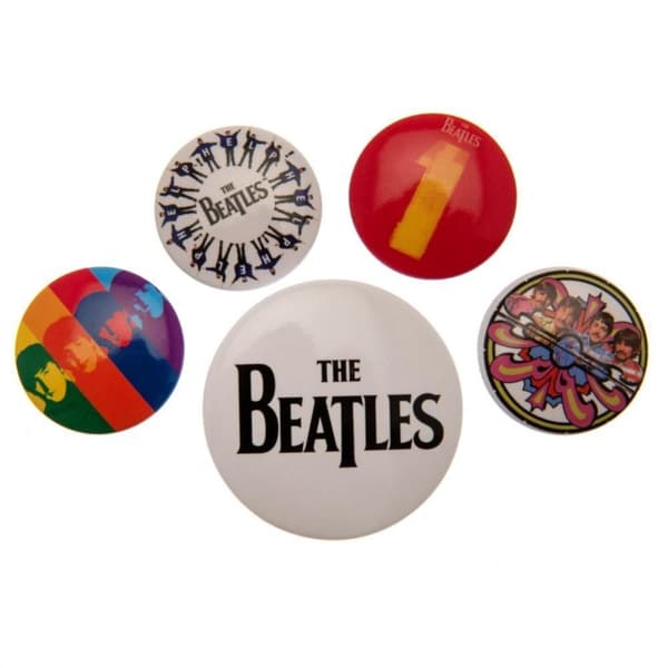 The Beatles Button Badge Set (Pack of 5) Multicoloured One Size