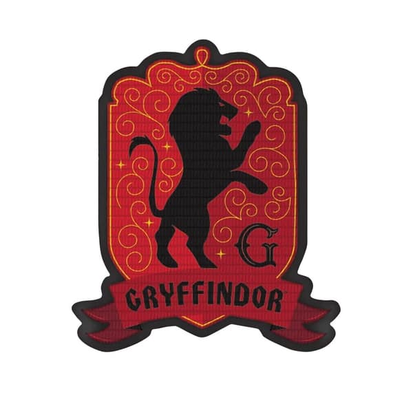Harry Potter Gryffindor Iron On Patch Red/Black One Size