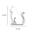 Pikkukuva 5 / 5: Cat Sticker Car Decal Adhesive Decoration Bumper Decor - Silver