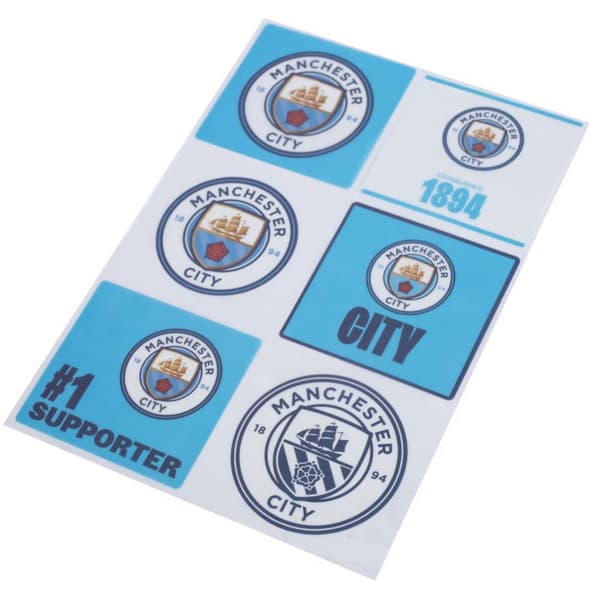 Manchester City FC Car Decal Set (Pack of 6)