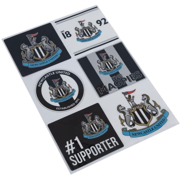 Newcastle United FC Bildekaler (6 stycken)