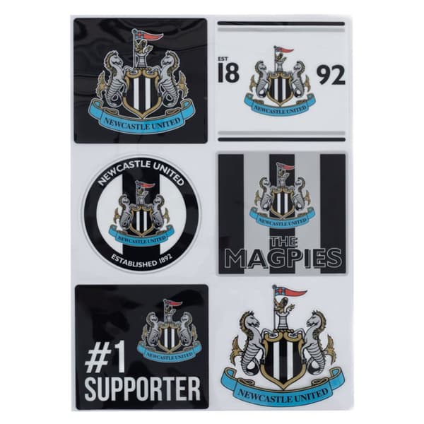 Newcastle United FC Bildekaler (6 stycken)