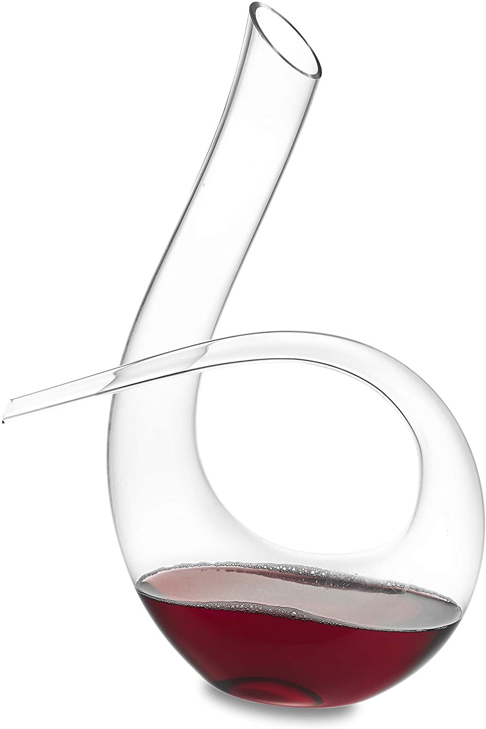 Homiu Twisted Horn Vinkaraff 1,5 liter Modern Contemporary Design Aerator Caraffe