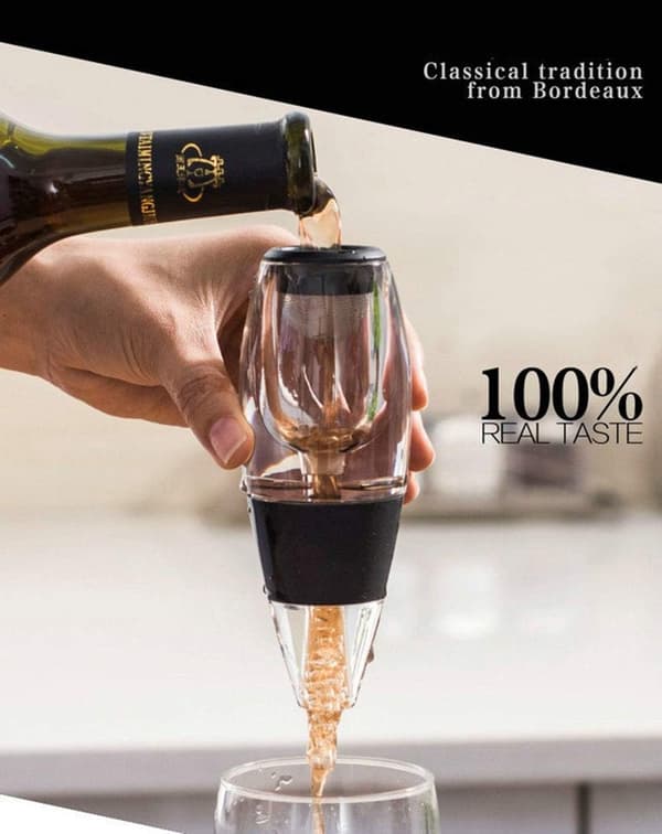 Viini-ilmastin – Nopea dekantointi parantaa makua ja aromia