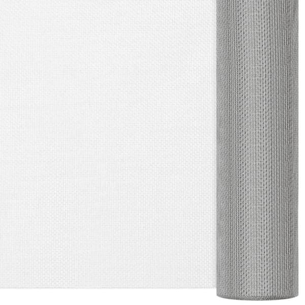 vidaXL Verkkosuoja ruostumaton teräs 112x2000 cm hopea