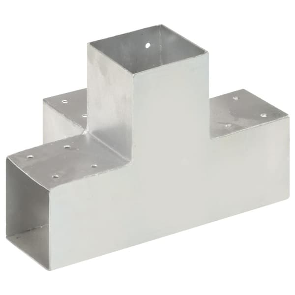 stolpebeslag X-form 4 stk. 91x91 mm galvaniseret metal