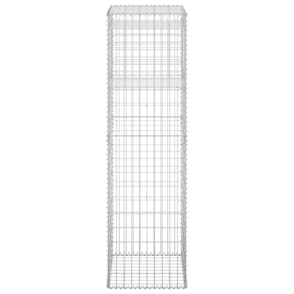 gabionkurve 2 stk. 50x50x180 cm jern