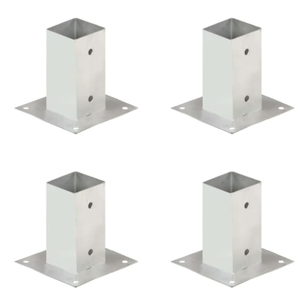 vidaXL Aitatolpan jalat 4 kpl galvanoitua metallia 71 mm -  Aitatolpat