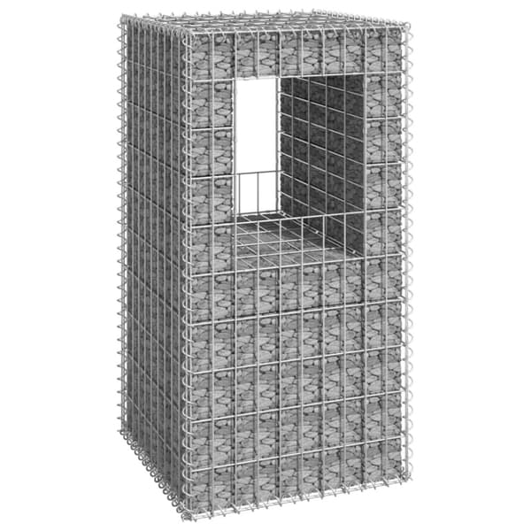 vidaXL Gabionkorg stolpform 50x50x100 cm järn -  Staketstolpar