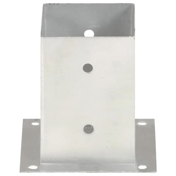 vidaXL stolpefod 4 stk. 101 mm galvaniseret metal -  Hegnspæle