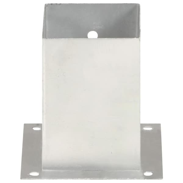 vidaXL stolpefod 4 stk. 101 mm galvaniseret metal -  Hegnspæle
